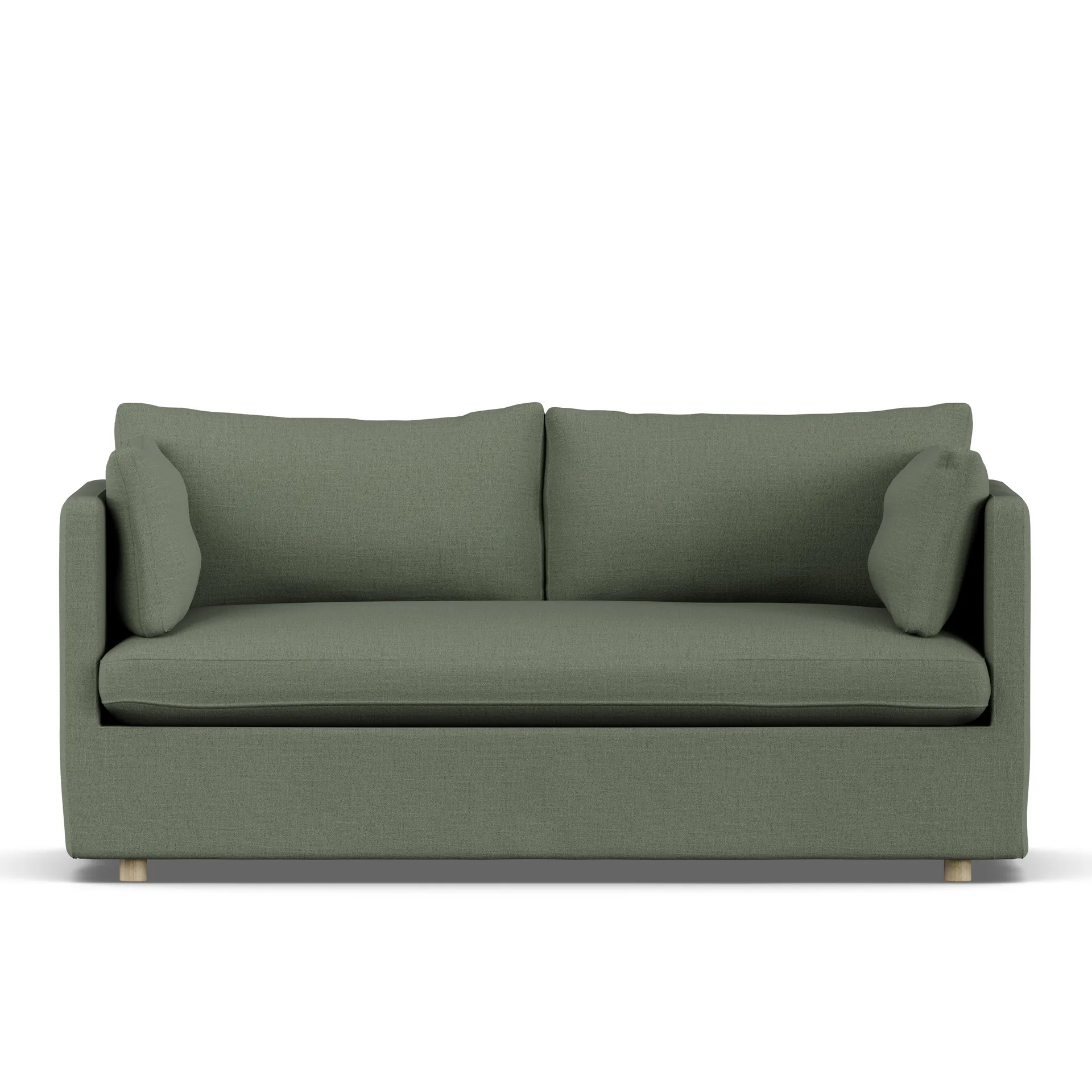 Linnevik sofa, Same Forest 6677-hvitoljet eik, 2-seters, med skjørt 1898