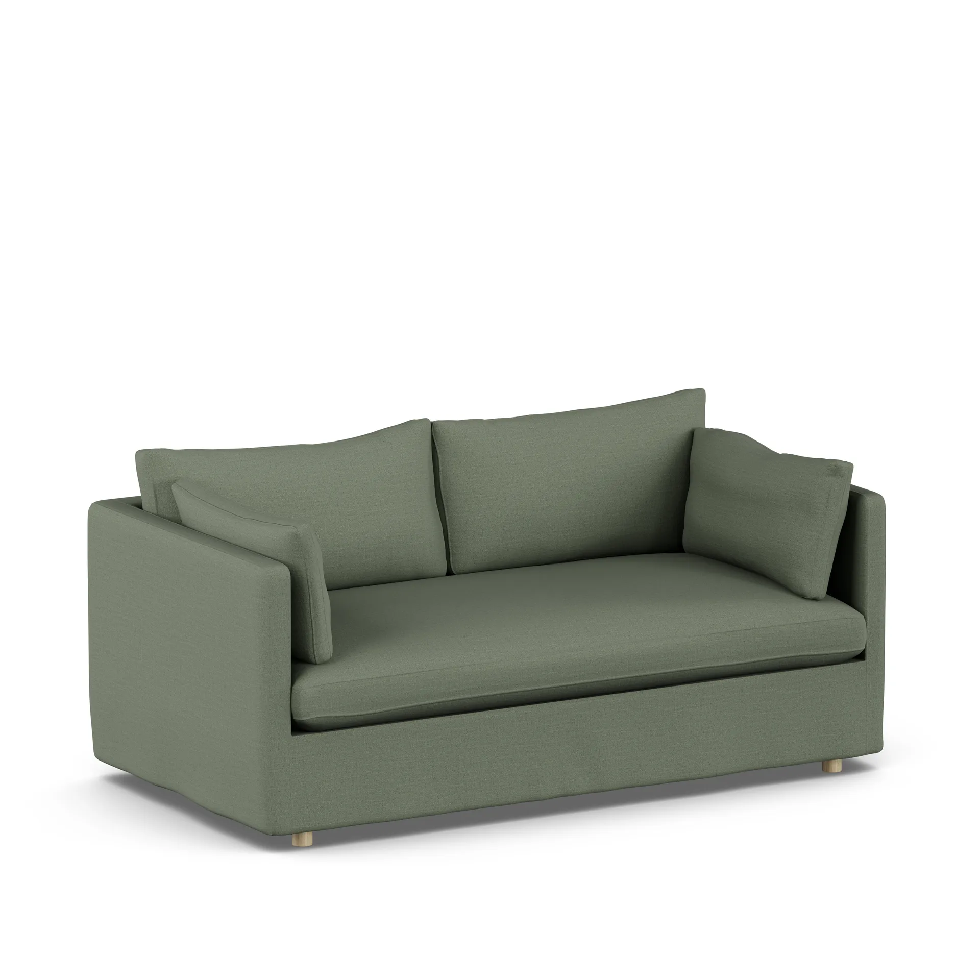 Linnevik sofa, Same Forest 6677-hvitoljet eik, 2-seters, med skjørt 1898