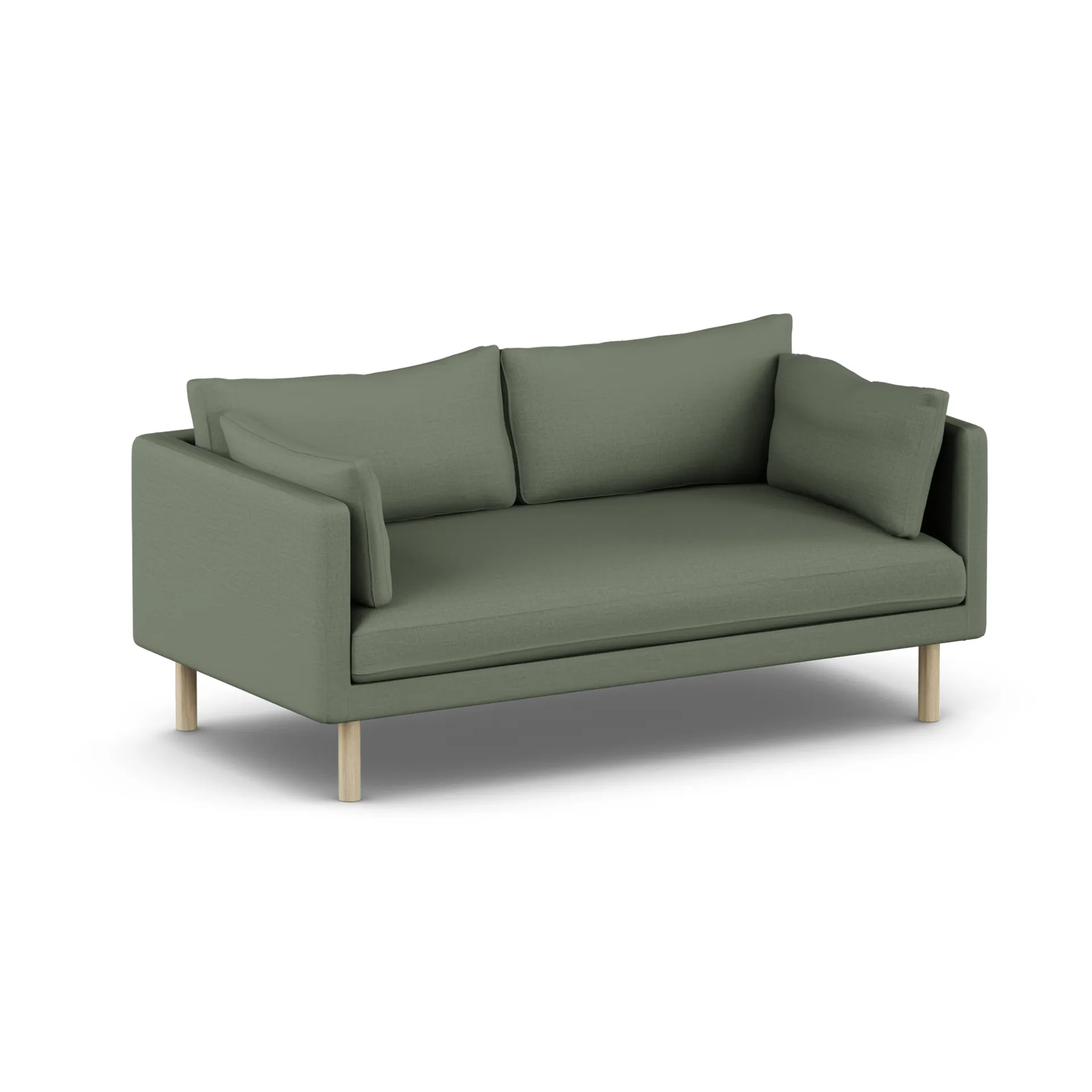 Linnevik sofa, Same Forest 6677-hvitoljet eik, 2-seters, uten skjørt 1898