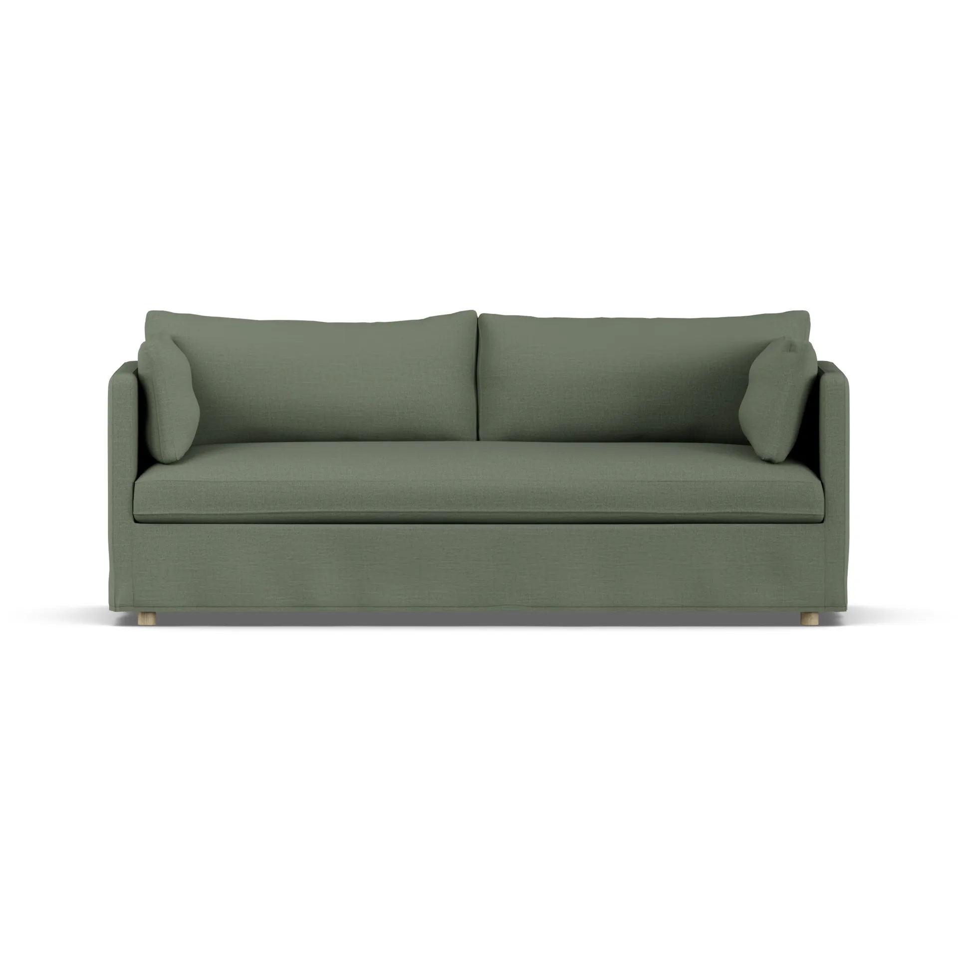 Linnevik sofa, Same Forest 6677-hvitoljet eik, 3-seters, med skjørt 1898