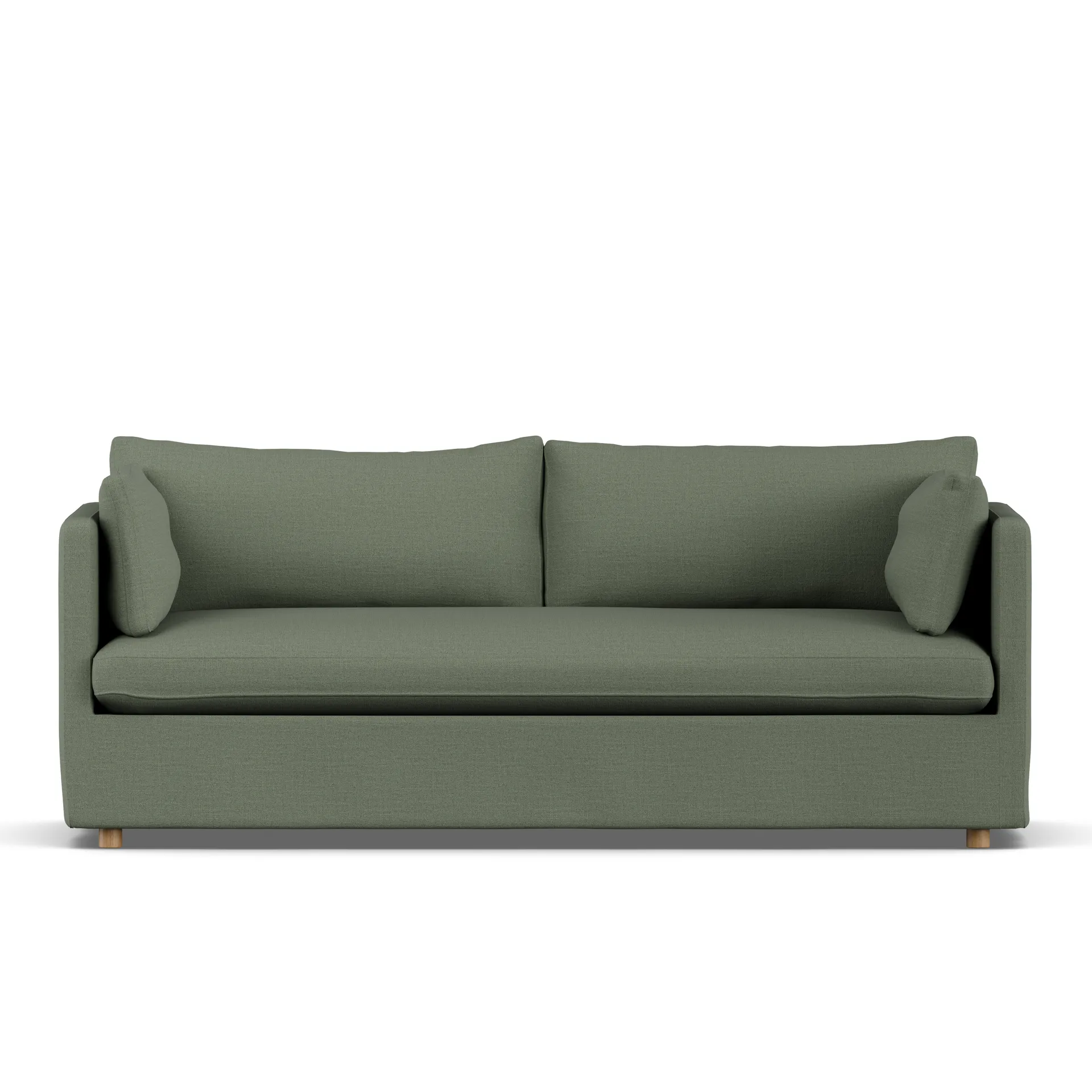 Linnevik sofa, Same Forest 6677-hvitoljet eik, 3-seters, med skjørt 1898