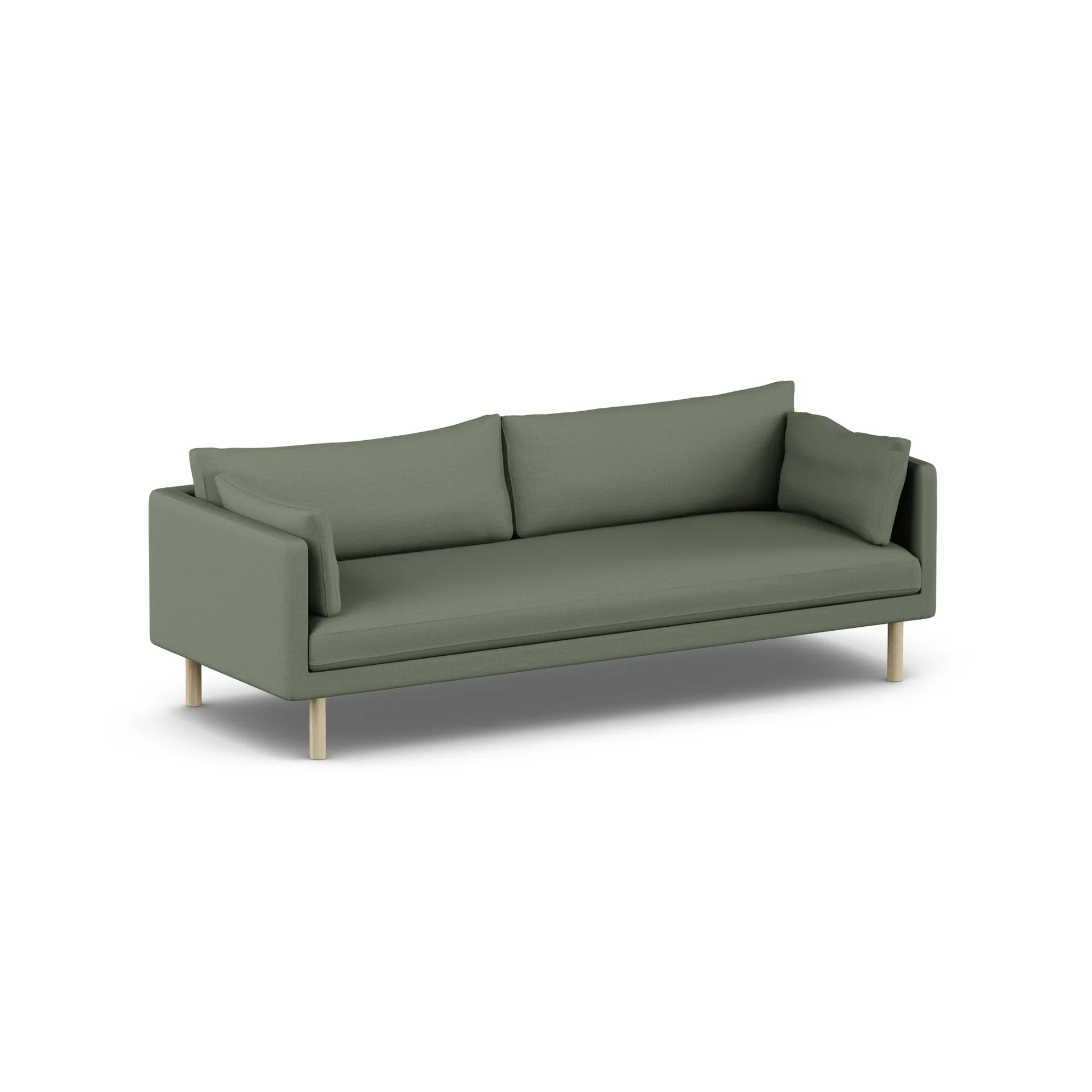 Linnevik sofa, Same Forest 6677-hvitoljet eik, 4-seters, uten skjørt 1898