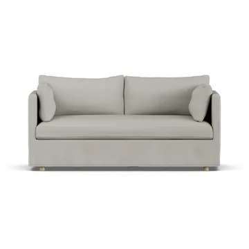 Linnevik sofa - Same Grey 6673-hvitoljet eik, 2-seters, med skjørt - 1898
