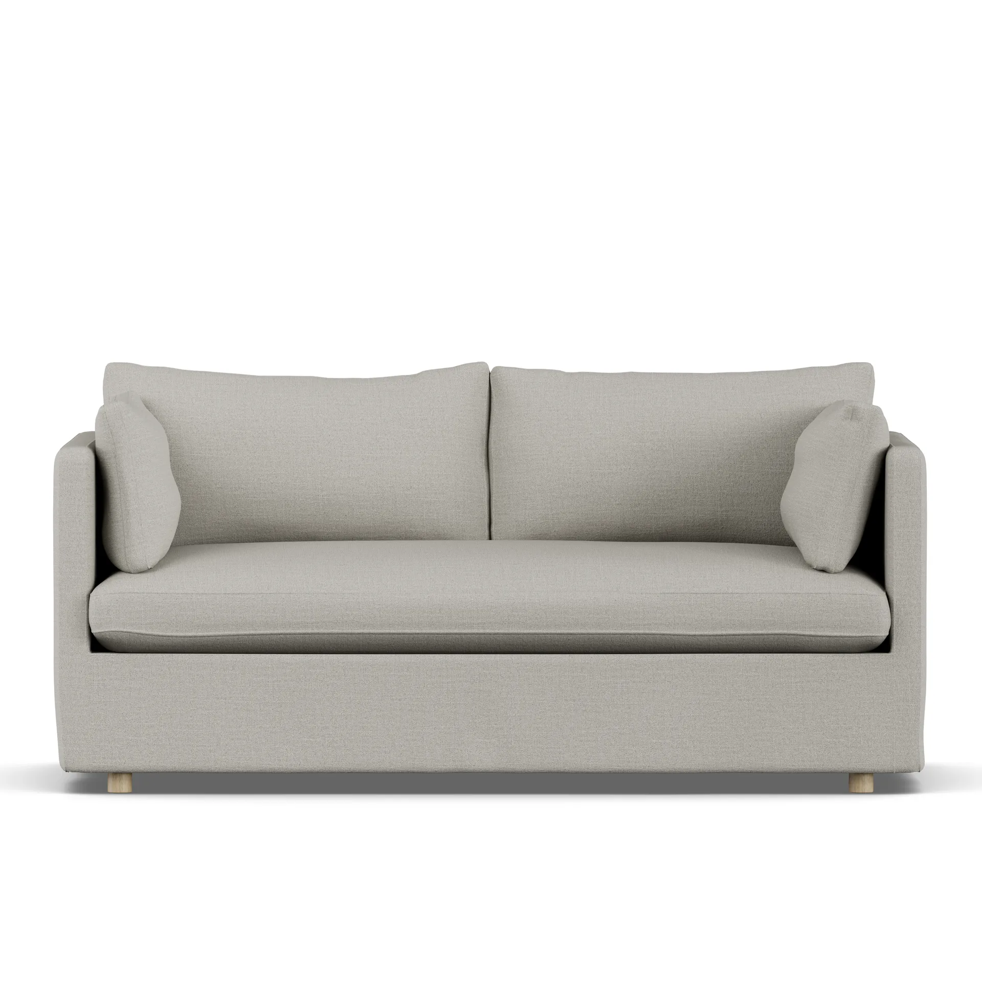Linnevik sofa, Same Grey 6673-hvitoljet eik, 2-seters, med skjørt 1898
