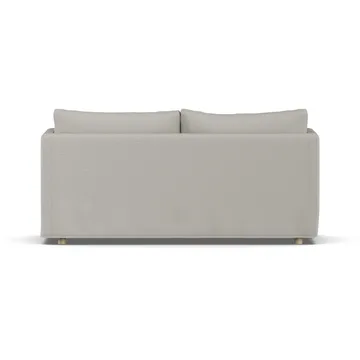 Linnevik sofa - Same Grey 6673-hvitoljet eik, 2-seters, med skjørt - 1898
