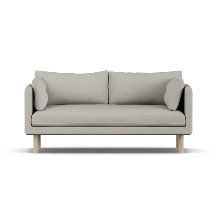 Linnevik sofa - Same Grey 6673-hvitoljet eik, 2-seters, uten skjørt - 1898