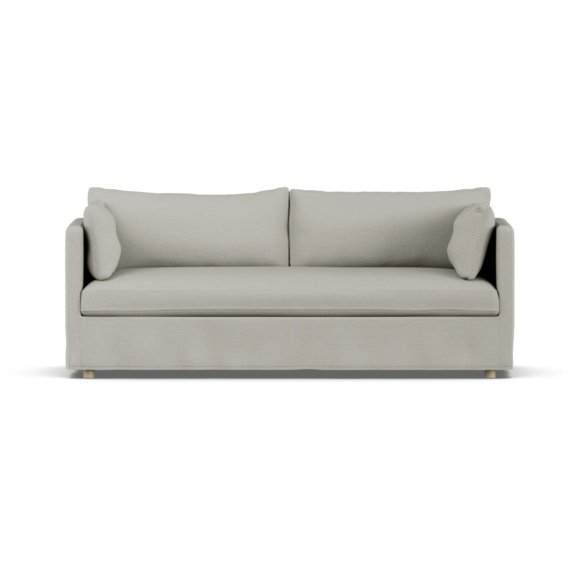 Linnevik sofa, Same Grey 6673-hvitoljet eik, 3-seters, med skjørt 1898