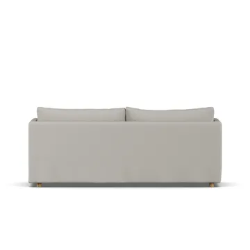 Linnevik sofa - Same Grey 6673-hvitoljet eik, 3-seters, med skjørt - 1898