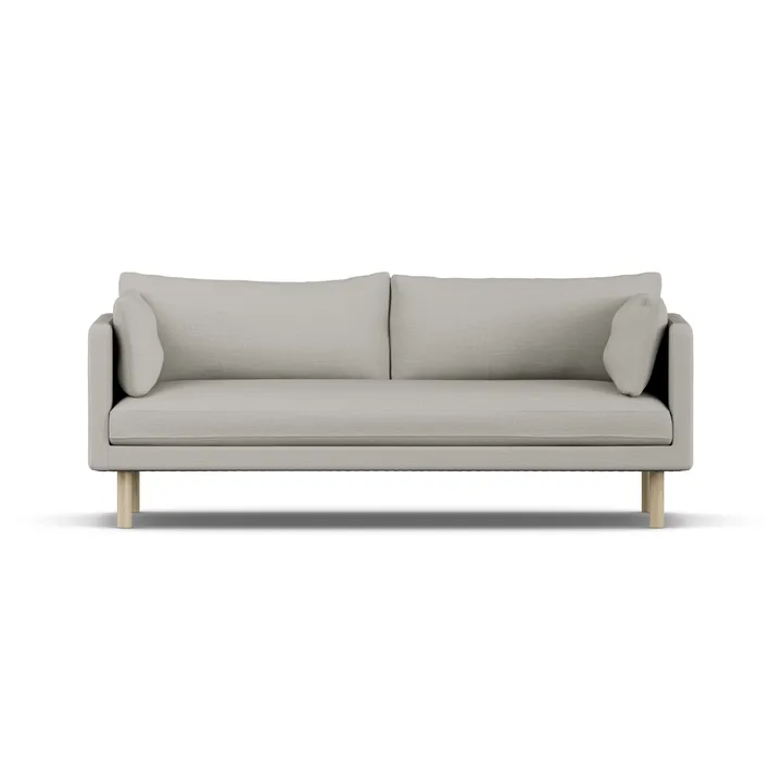 Linnevik sofa - Same Grey 6673-hvitoljet eik, 3-seters, uten skjørt - 1898