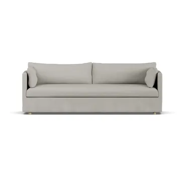 Linnevik sofa - Same Grey 6673-hvitoljet eik, 4-seters, med skjørt - 1898