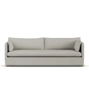 Linnevik sofa - Same Grey 6673-hvitoljet eik, 4-seters, med skjørt - 1898