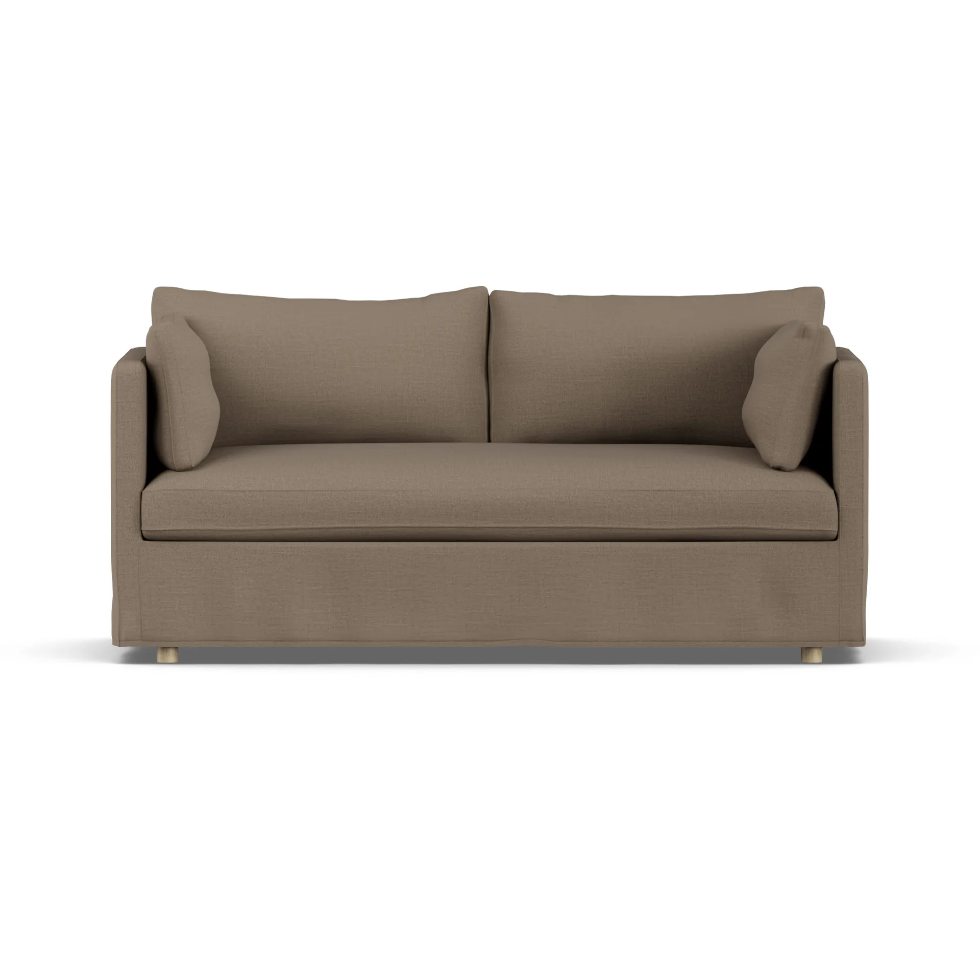 Linnevik sofa, Same Mole 6674-hvitoljet eik, 2-seters, med skjørt 1898