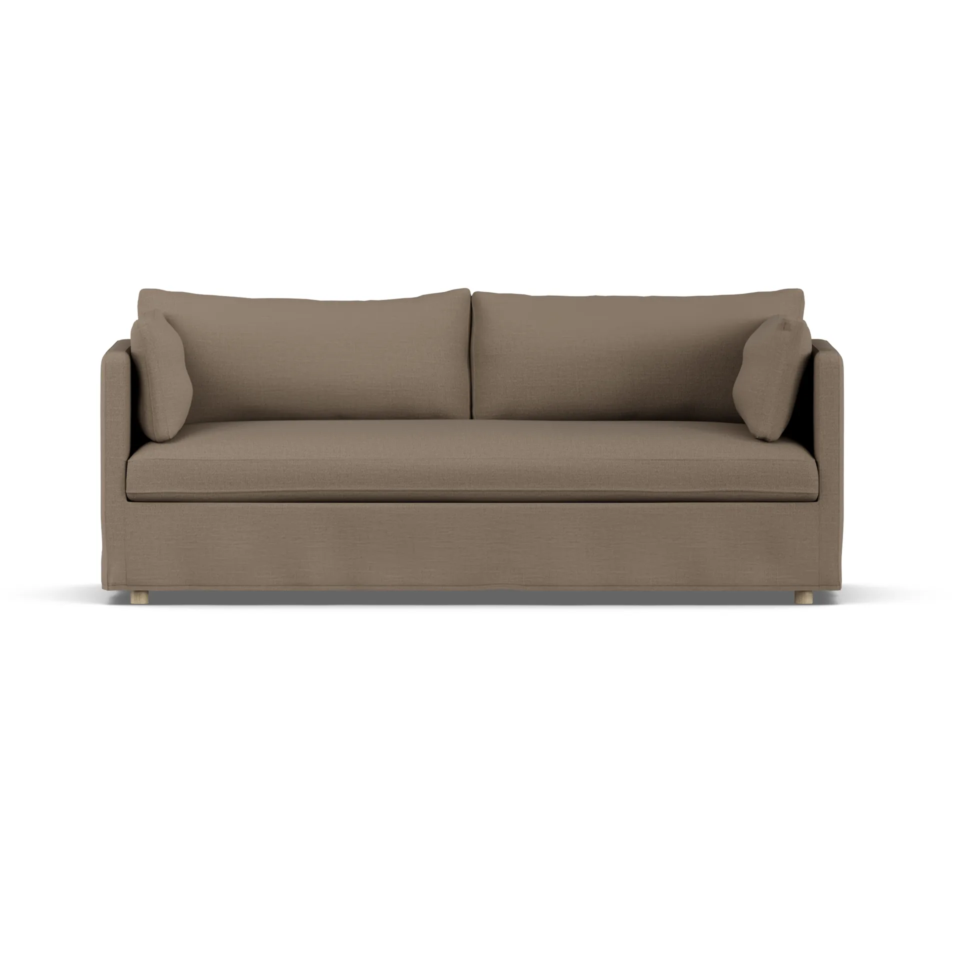 Linnevik sofa, Same Mole 6674-hvitoljet eik, 3-seters, med skjørt 1898
