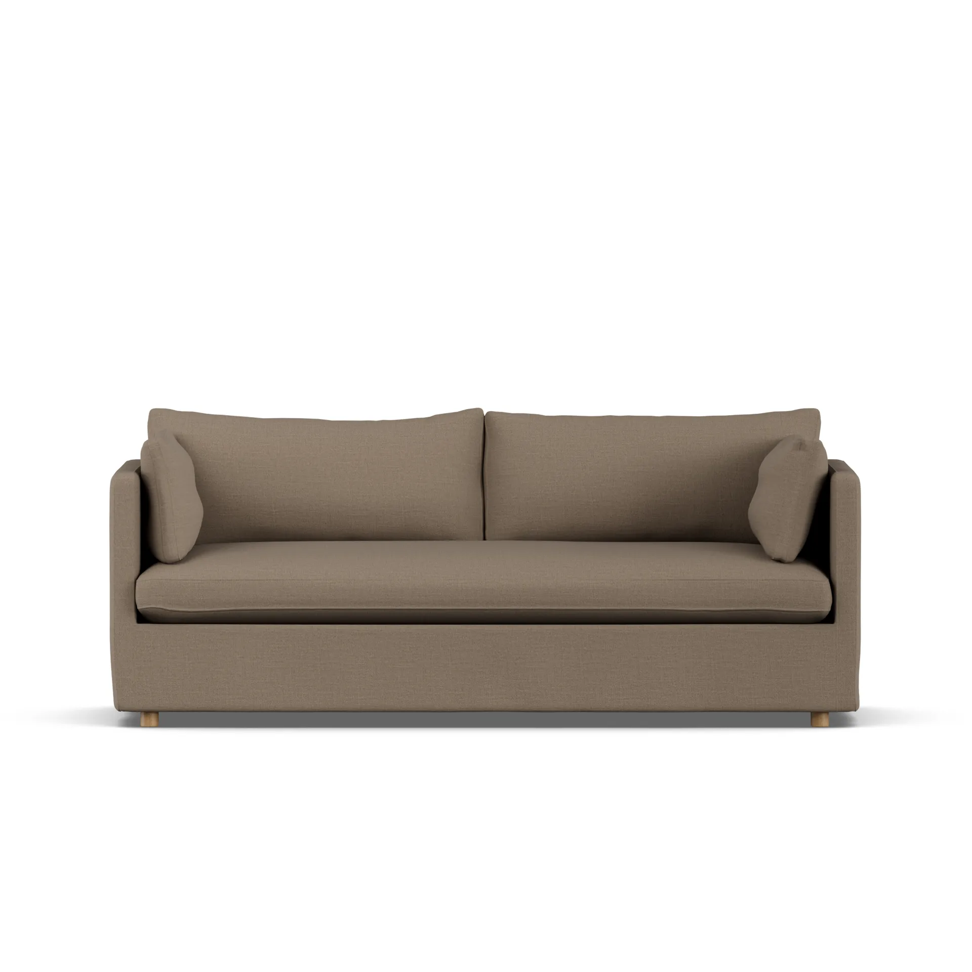 Linnevik sofa, Same Mole 6674-hvitoljet eik, 3-seters, med skjørt 1898