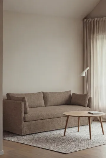 Linnevik sofa - Same Mole 6674-hvitoljet eik, 3-seters, med skjørt - 1898