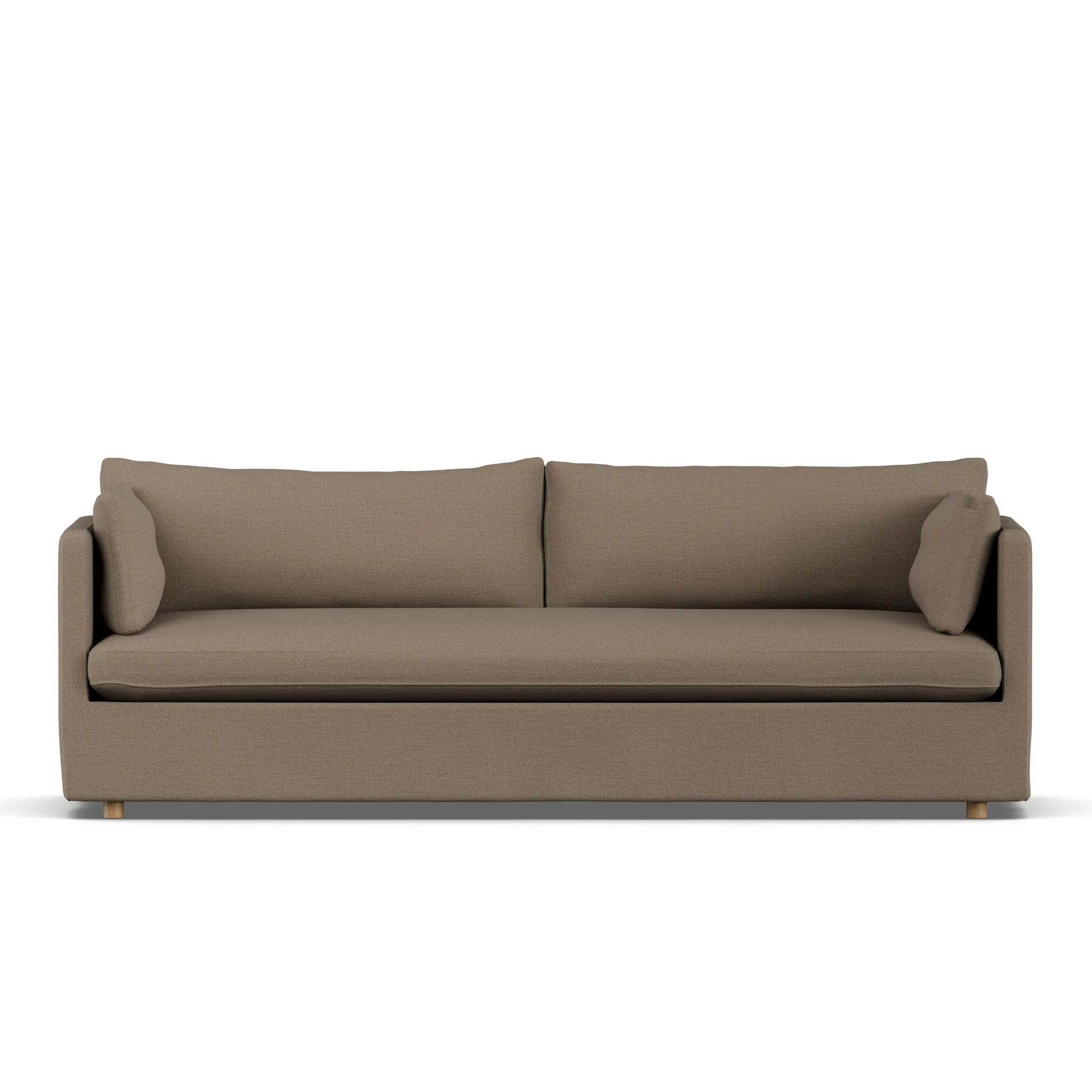 Linnevik sofa, Same Mole 6674-hvitoljet eik, 4-seters, med skjørt 1898