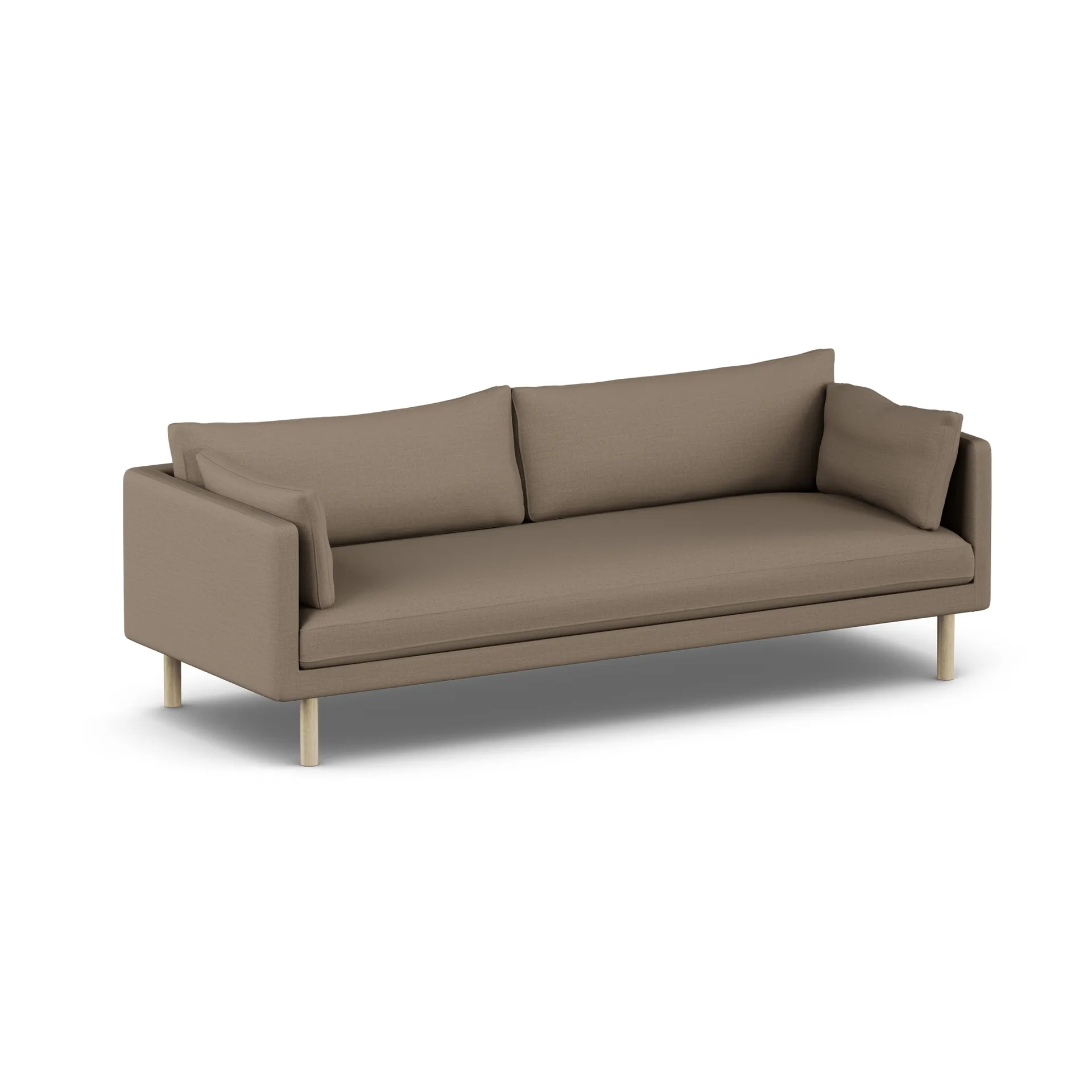 Linnevik sofa, Same Mole 6674-hvitoljet eik, 4-seters, uten skjørt 1898