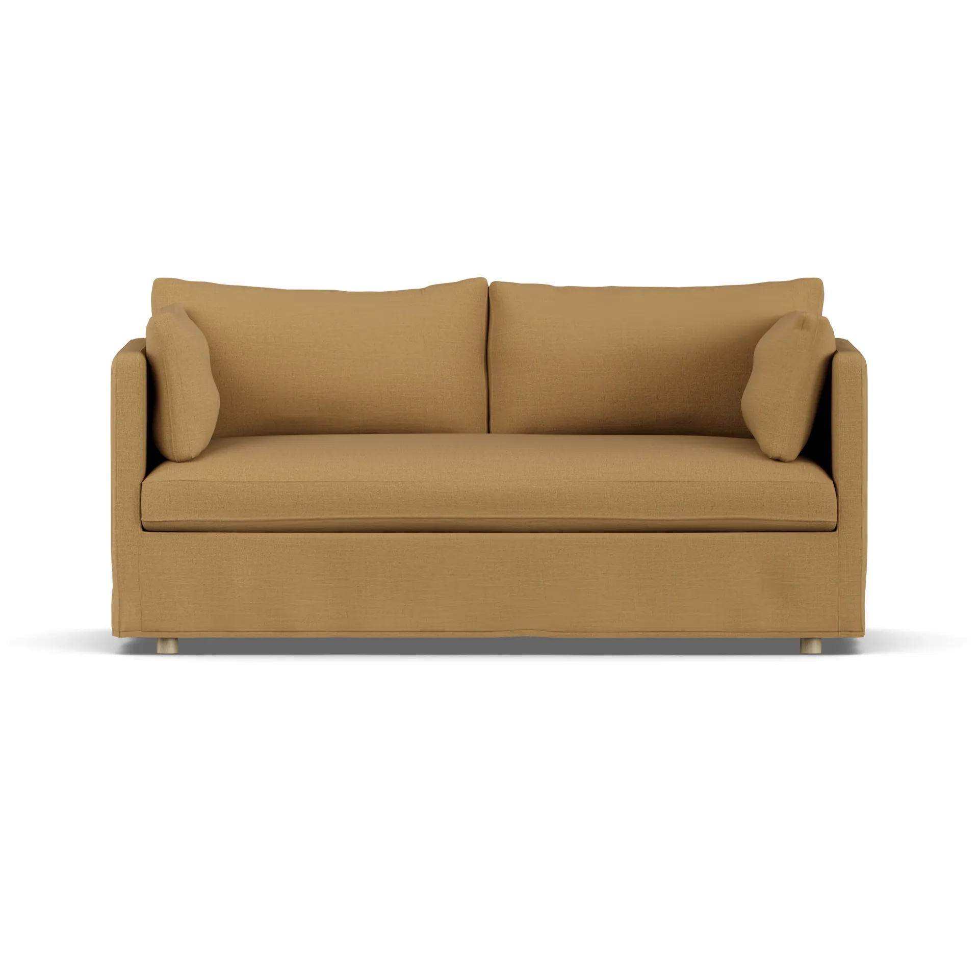 Linnevik sofa, Same Ochre 6676-hvitoljet eik, 2-seters, med skjørt 1898