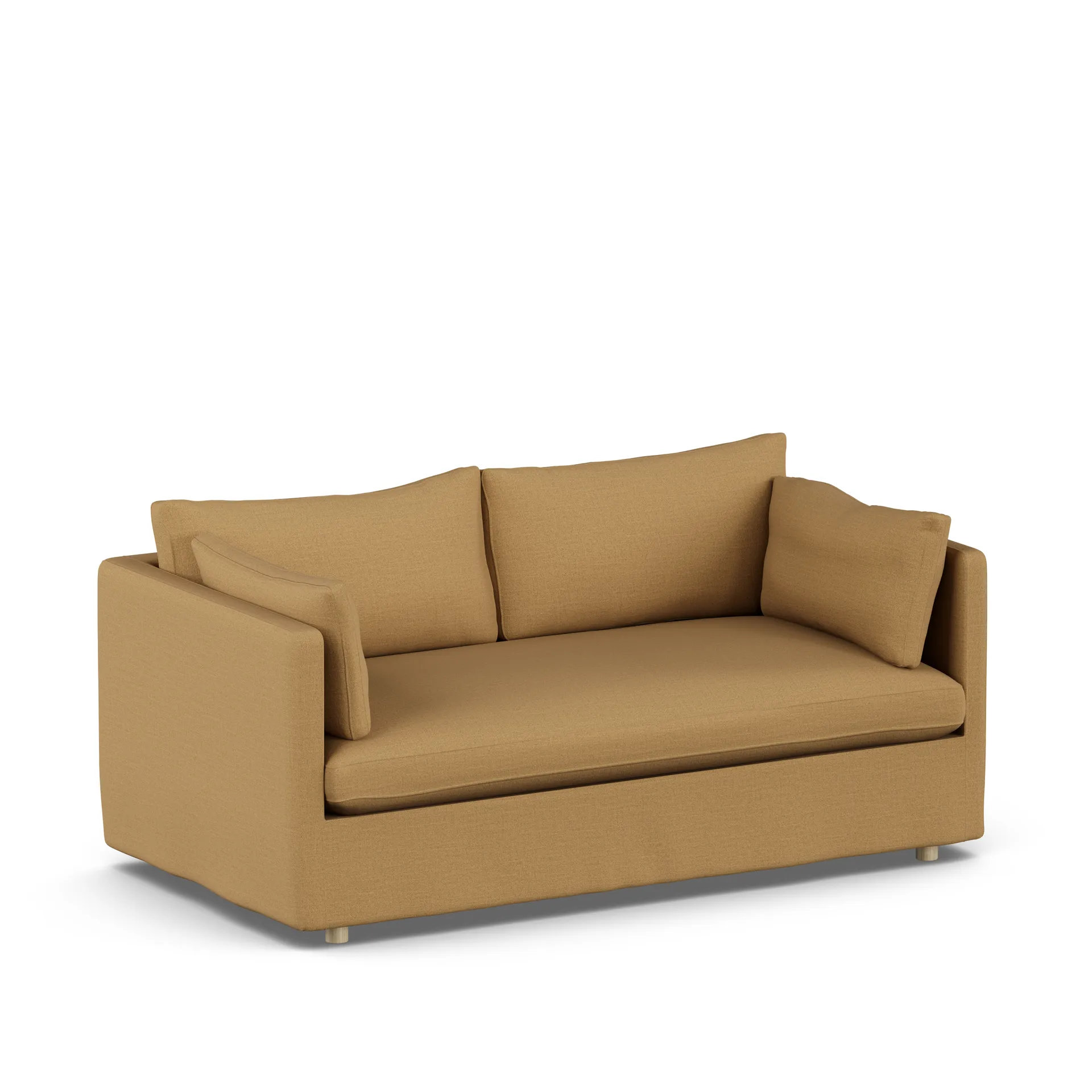 Linnevik sofa, Same Ochre 6676-hvitoljet eik, 2-seters, med skjørt 1898