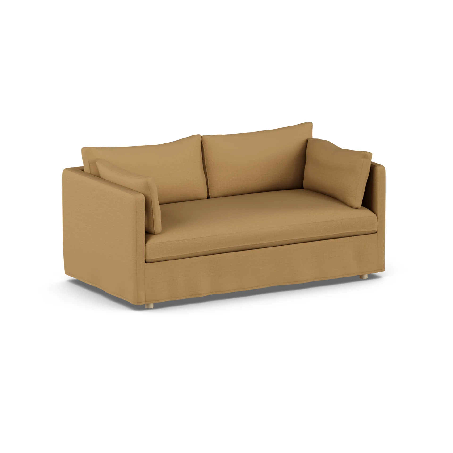Linnevik sofa, Same Ochre 6676-hvitoljet eik, 2-seters, med skjørt 1898