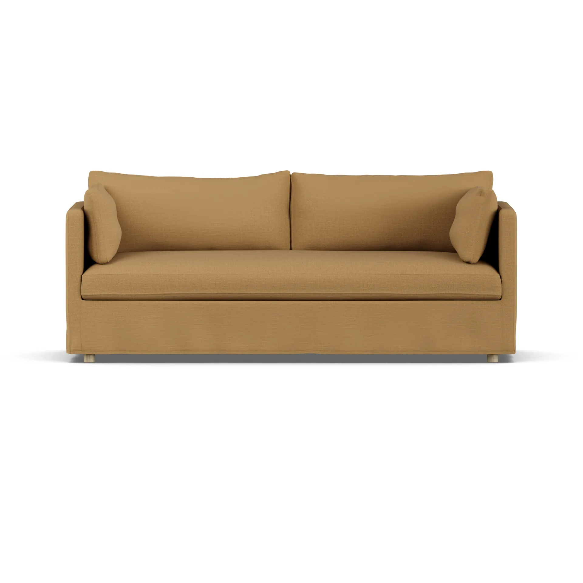 Linnevik sofa, Same Ochre 6676-hvitoljet eik, 3-seters, med skjørt 1898