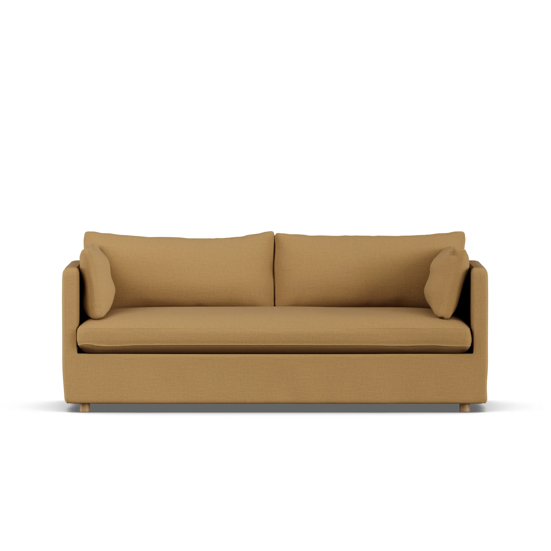 Linnevik sofa, Same Ochre 6676-hvitoljet eik, 3-seters, med skjørt 1898