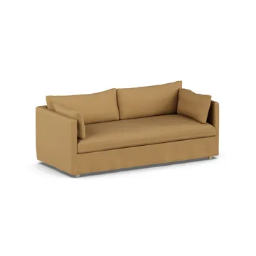Linnevik sofa - Same Ochre 6676-hvitoljet eik, 3-seters, med skjørt - 1898