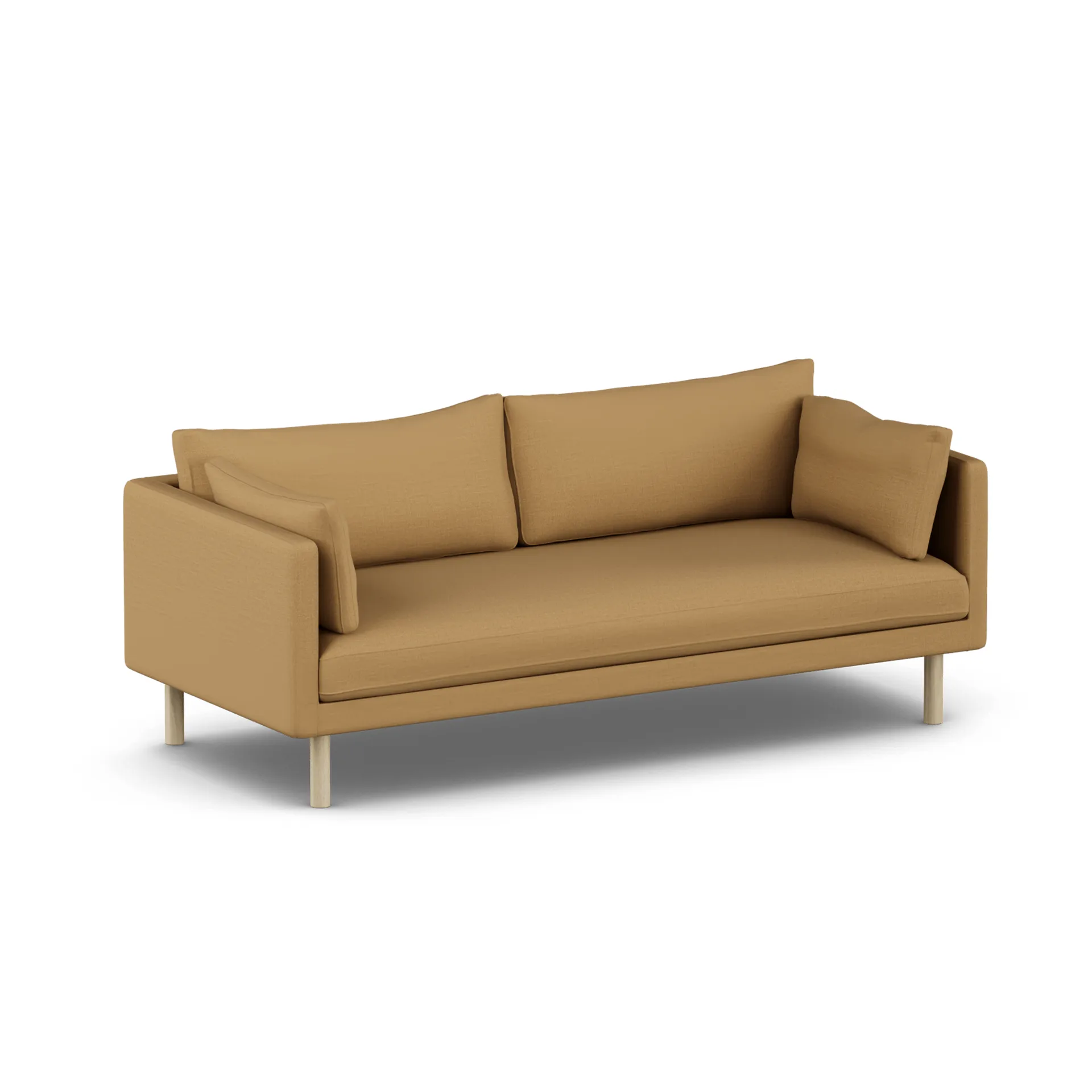 Linnevik sofa, Same Ochre 6676-hvitoljet eik, 3-seters, uten skjørt 1898
