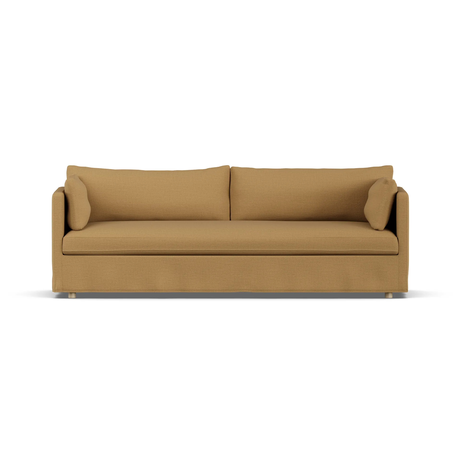 Linnevik sofa, Same Ochre 6676-hvitoljet eik, 4-seters, med skjørt 1898