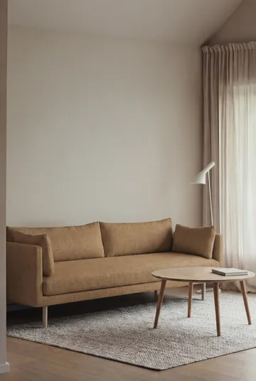 Linnevik sofa - Same Ochre 6676-hvitoljet eik, 4-seters, uten skjørt - 1898