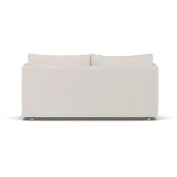 Linnevik sofa - Same Off White 6671-hvitoljet eik, 2-seters, med skjørt - 1898