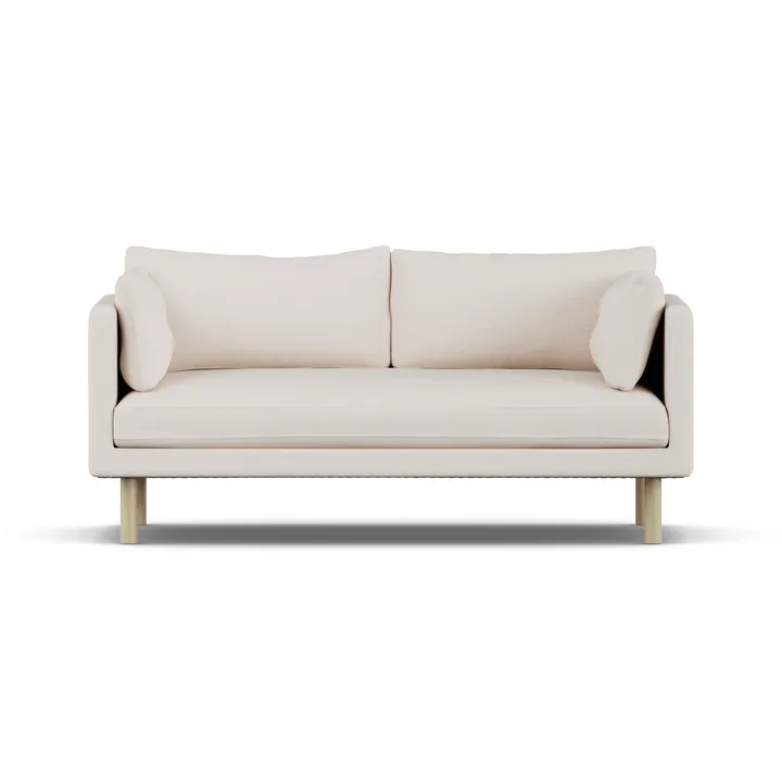 Linnevik sofa - Same Off White 6671-hvitoljet eik, 2-seters, uten skjørt - 1898