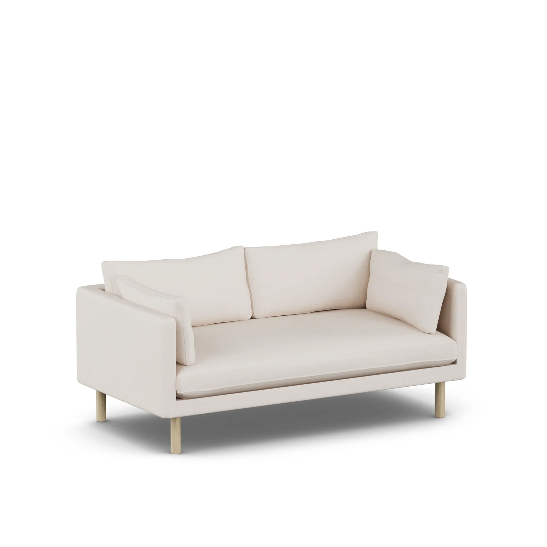 Linnevik sofa, Same Off White 6671-hvitoljet eik, 2-seters 1898
