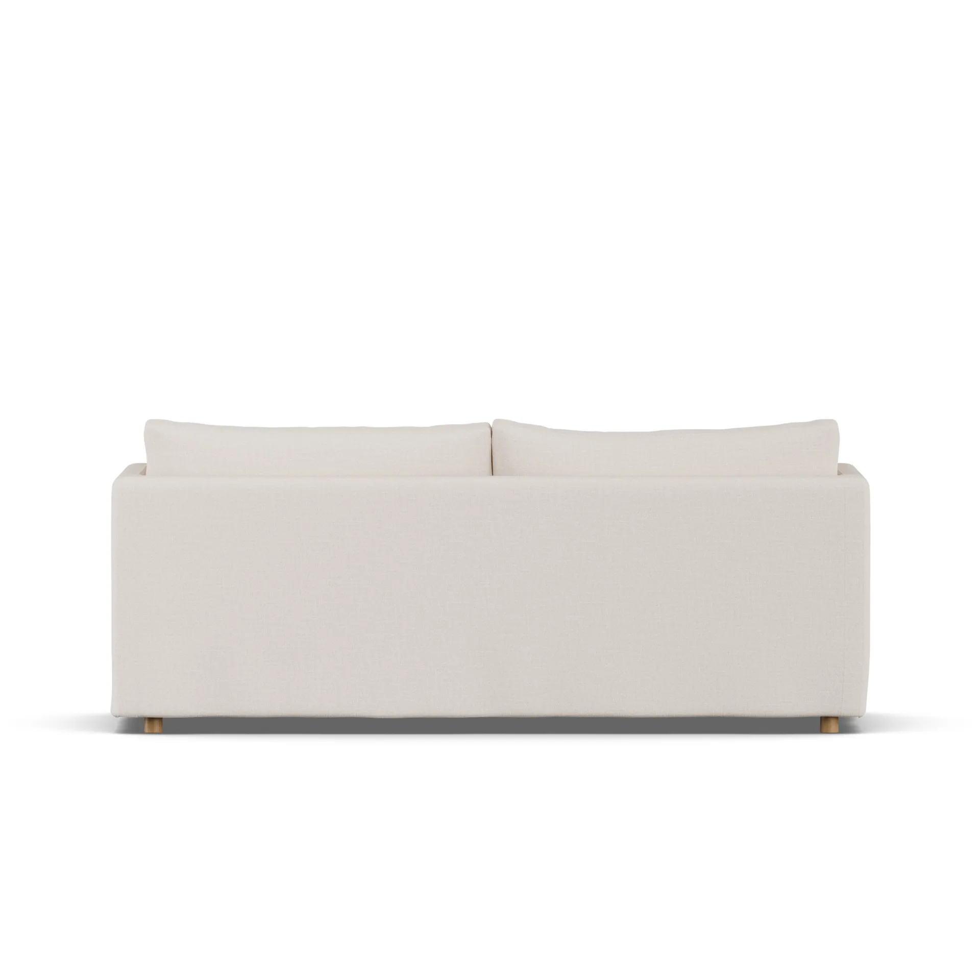 Linnevik sofa, Same Off White 6671-hvitoljet eik, 3-seters, med skjørt 1898