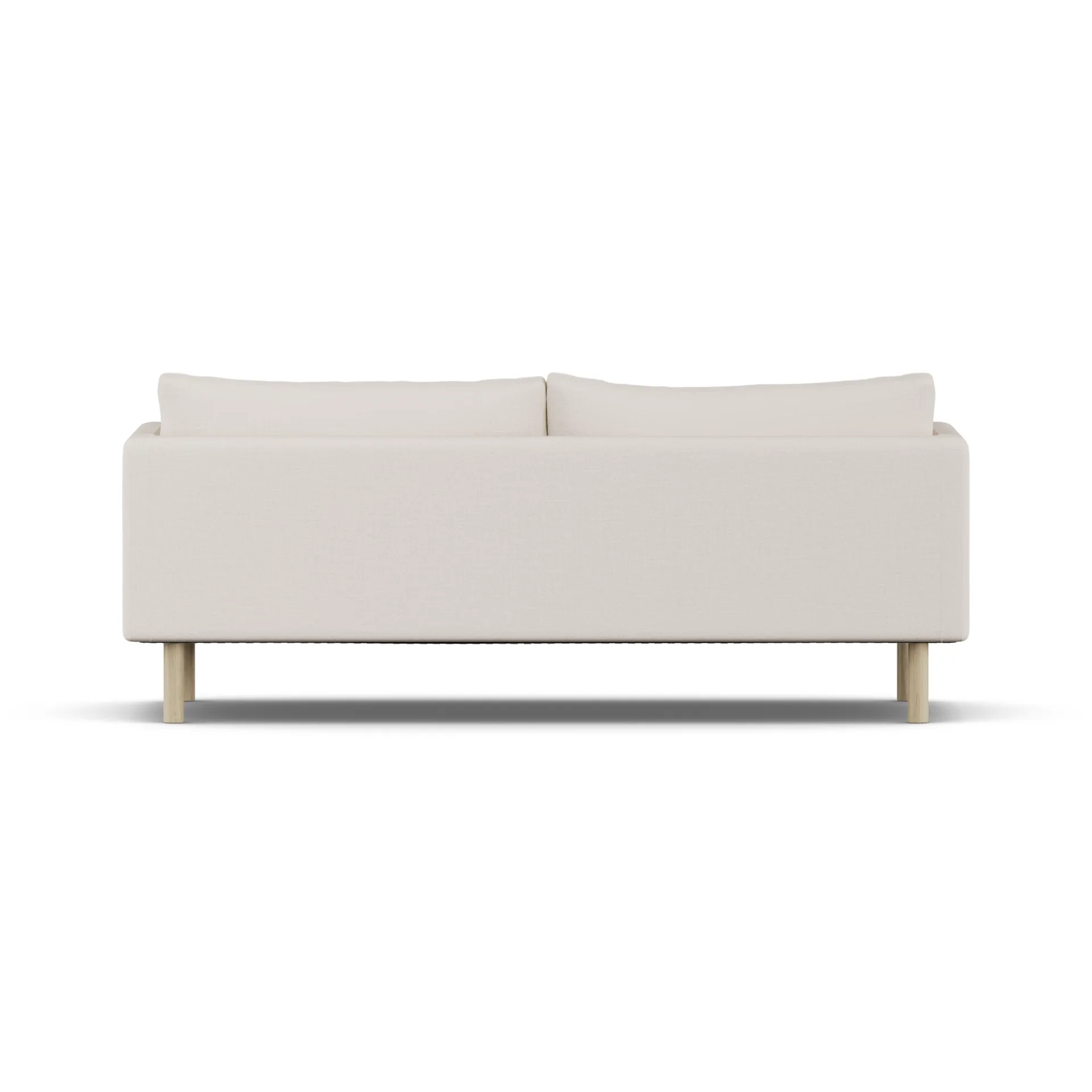 Linnevik sofa, Same Off White 6671-hvitoljet eik, 3-seters, uten skjørt 1898