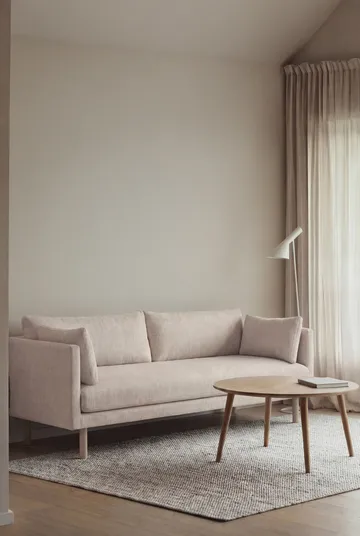 Linnevik sofa - Same Off White 6671-hvitoljet eik, 3-seters, uten skjørt - 1898