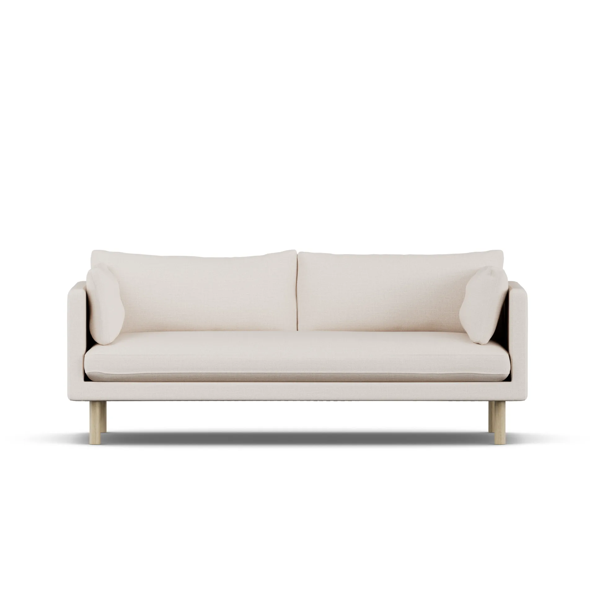 Linnevik sofa, Same Off White 6671-hvitoljet eik, 3-seters 1898