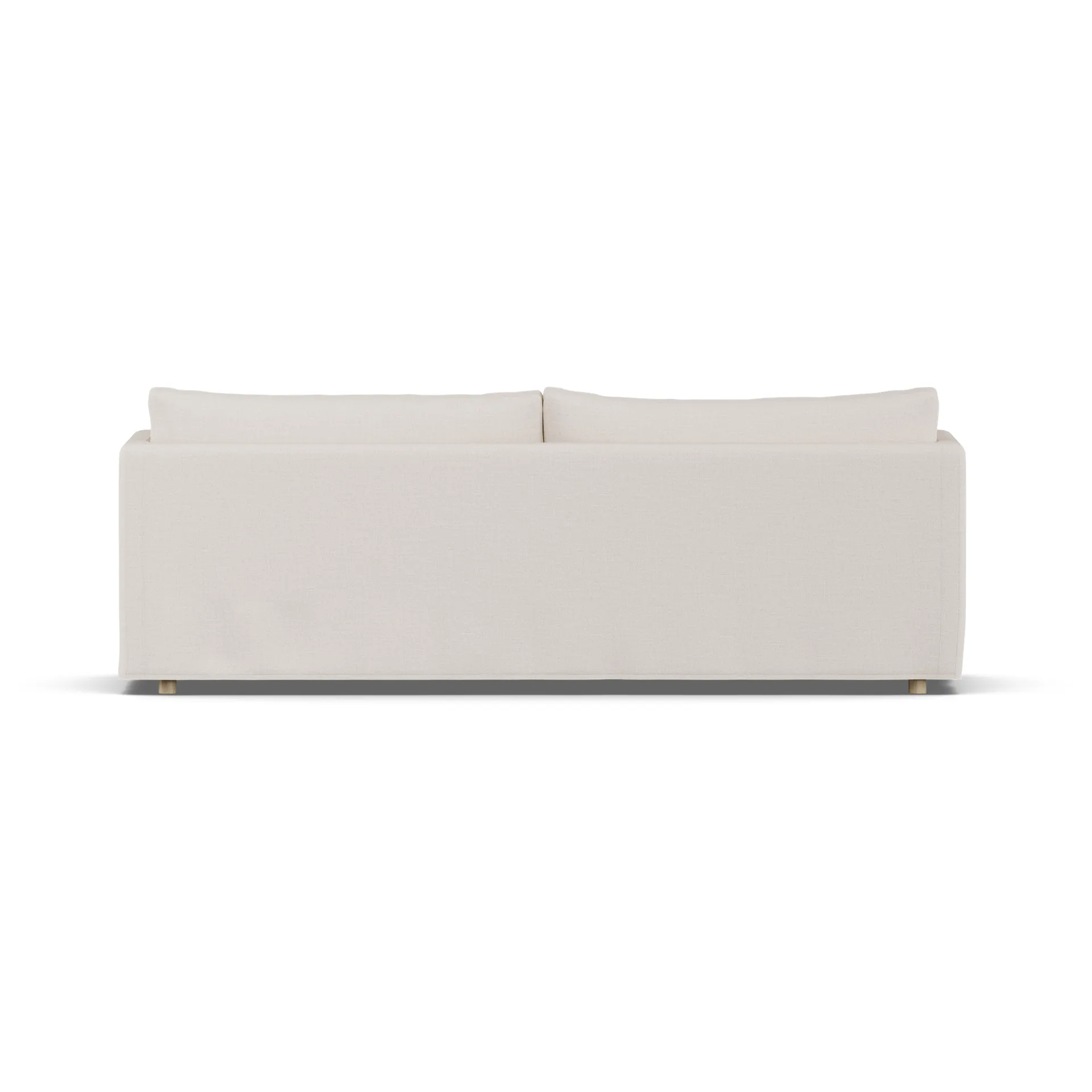 Linnevik sofa, Same Off White 6671-hvitoljet eik, 4-seters, med skjørt 1898