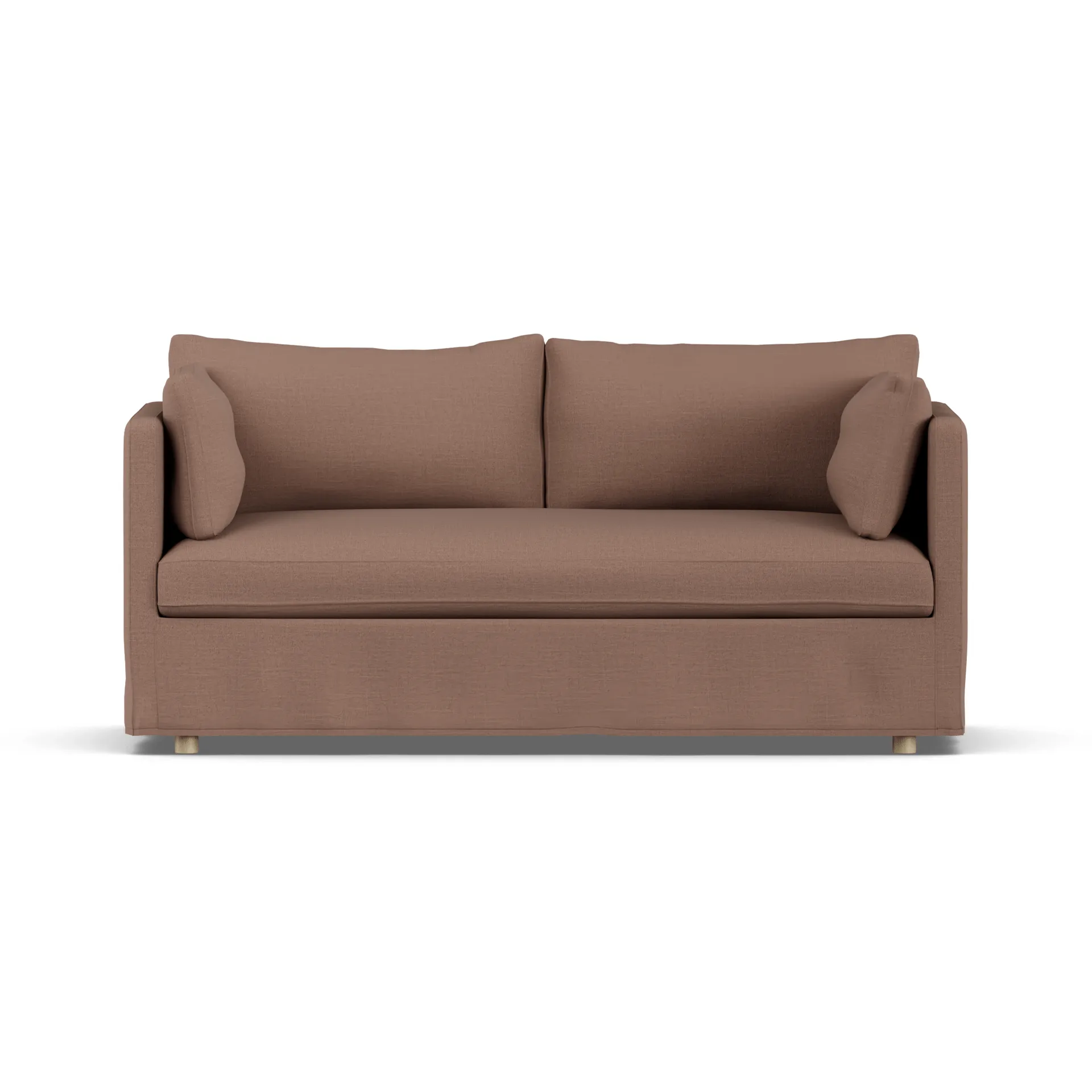 Linnevik sofa, Same Rust 6675-hvitoljet eik, 2-seters, med skjørt 1898