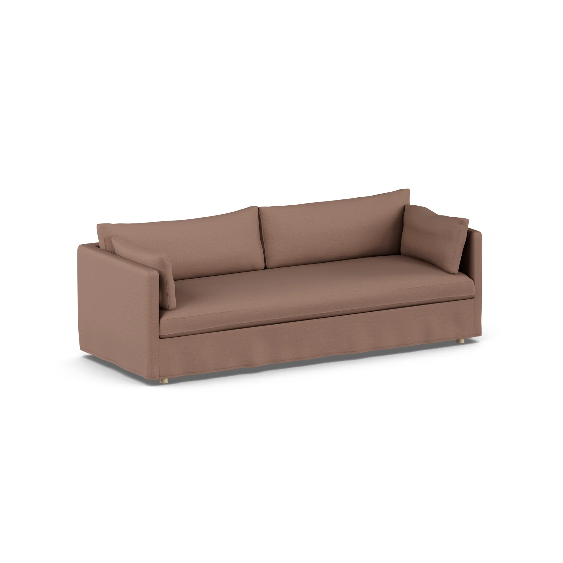 Linnevik sofa, Same Rust 6675-hvitoljet eik, 4-seters, med skjørt 1898