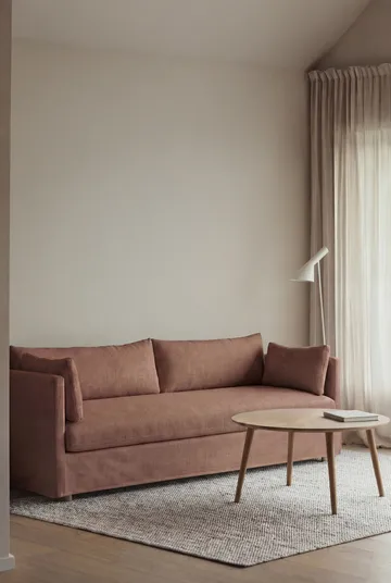 Linnevik sofa - Same Rust 6675-hvitoljet eik, 4-seters, med skjørt - 1898