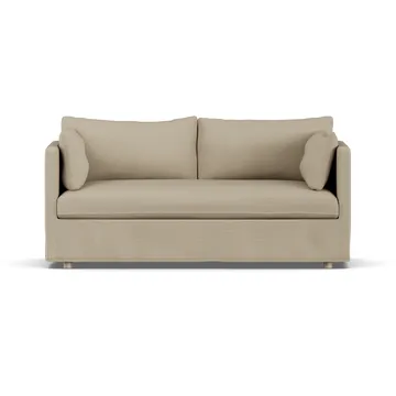 Linnevik sofa - Same Sand 6672-hvitoljet eik, 2-seters, med skjørt - 1898