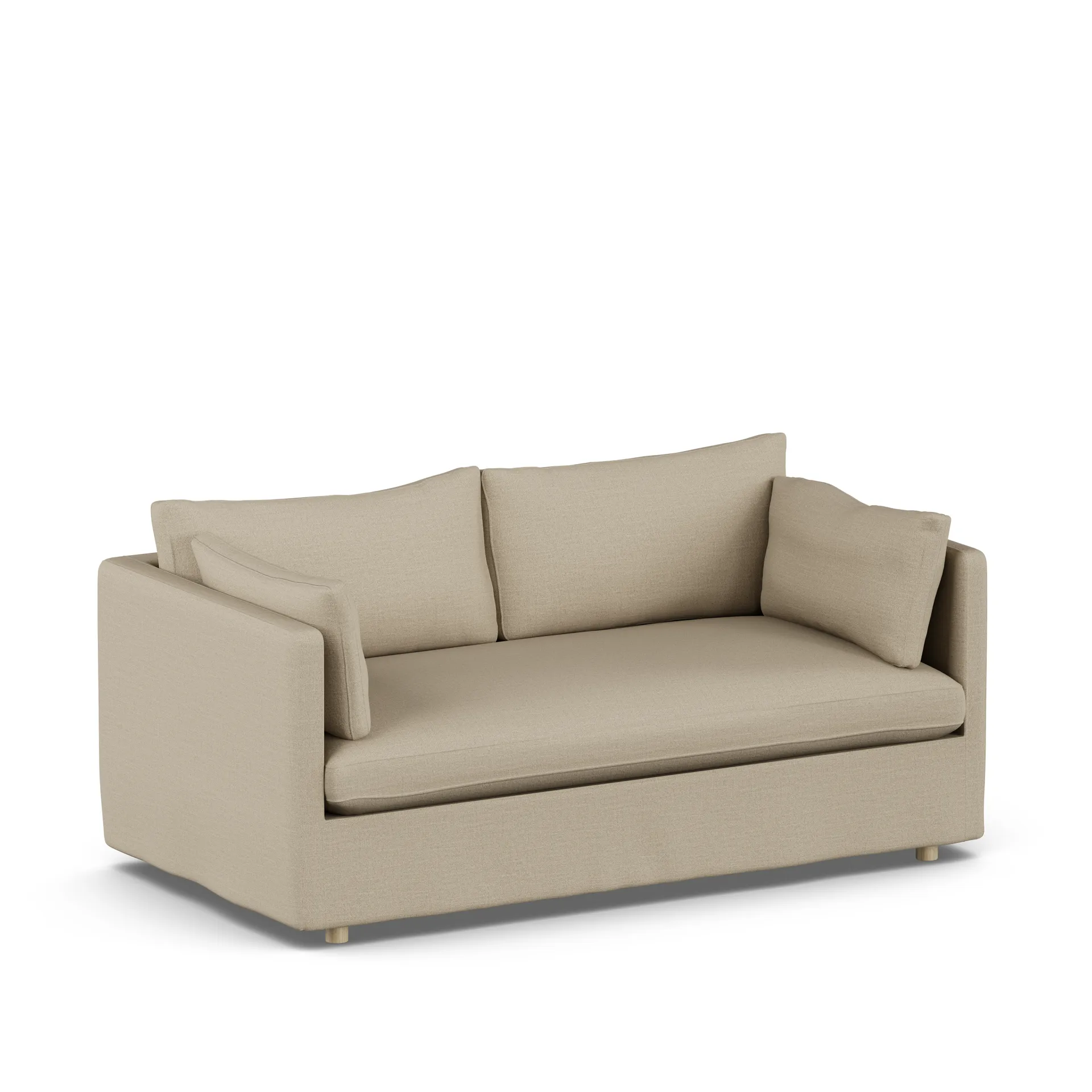 Linnevik sofa, Same Sand 6672-hvitoljet eik, 2-seters, med skjørt 1898