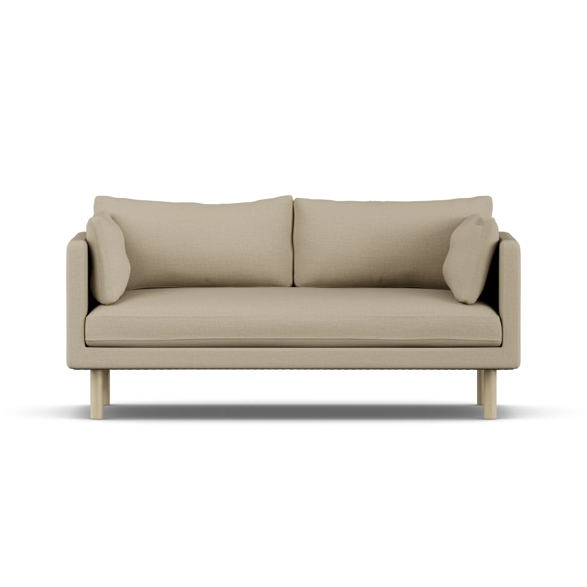 Linnevik sofa, Same Sand 6672-hvitoljet eik, 2-seters, uten skjørt 1898