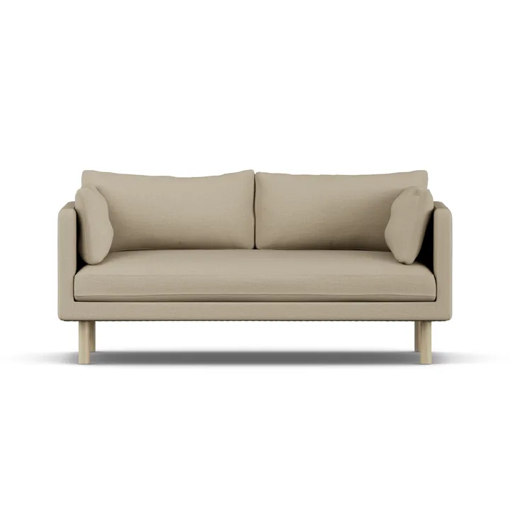 Linnevik sofa - Same Sand 6672-hvitoljet eik, 2-seters, uten skjørt - 1898