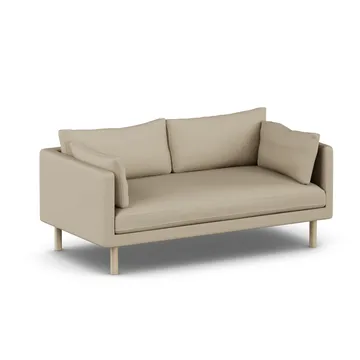 Linnevik sofa - Same Sand 6672-hvitoljet eik, 2-seters, uten skjørt - 1898