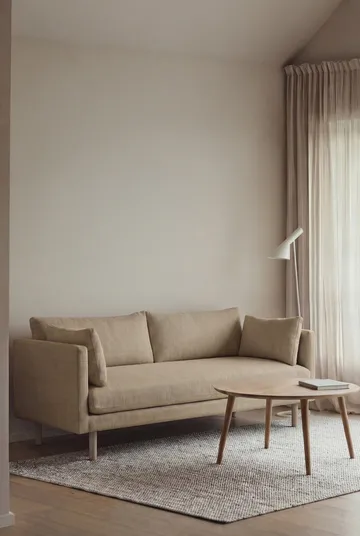 Linnevik sofa - Same Sand 6672-hvitoljet eik, 2-seters, uten skjørt - 1898