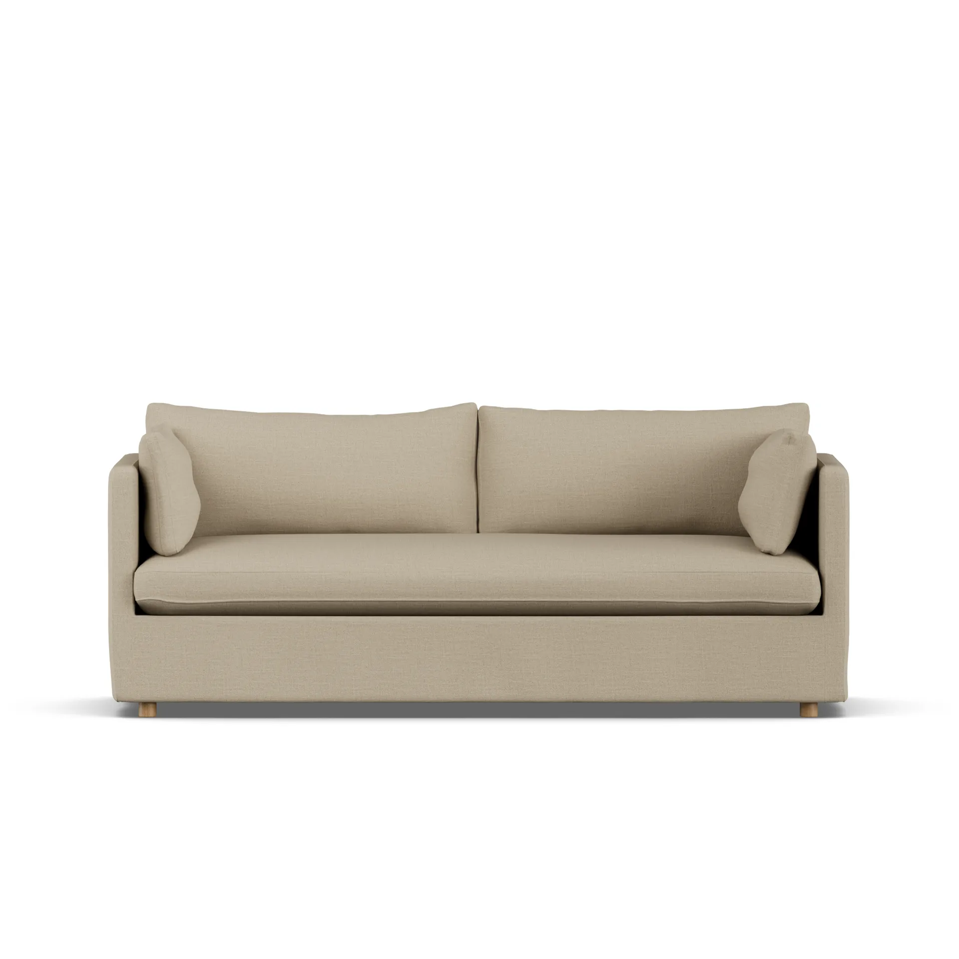 Linnevik sofa, Same Sand 6672-hvitoljet eik, 3-seters, med skjørt 1898