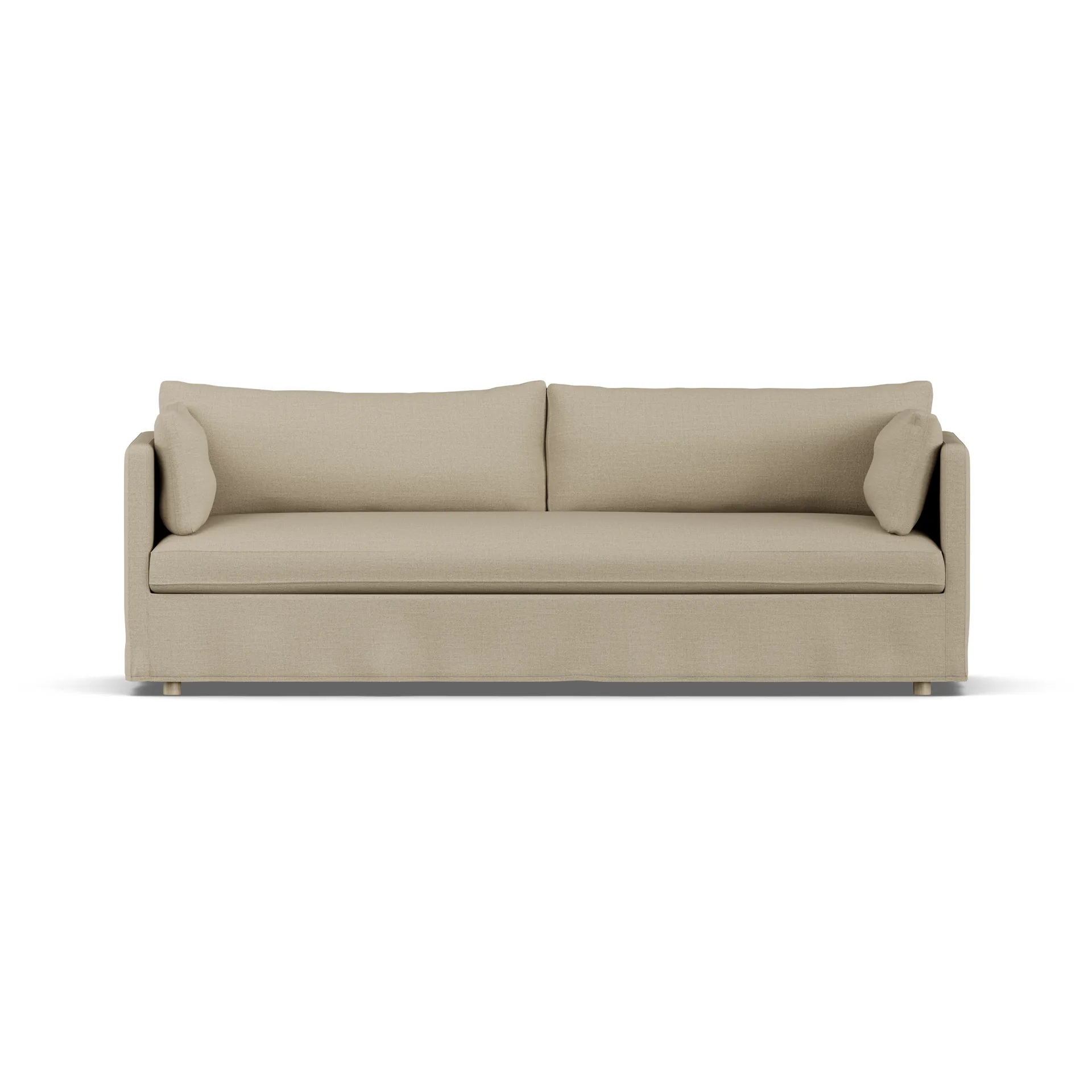 Linnevik sofa, Same Sand 6672-hvitoljet eik, 4-seters, med skjørt 1898