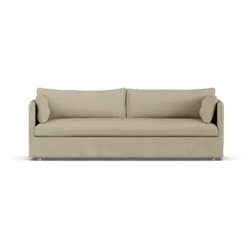 Linnevik sofa - Same Sand 6672-hvitoljet eik, 4-seters, med skjørt - 1898